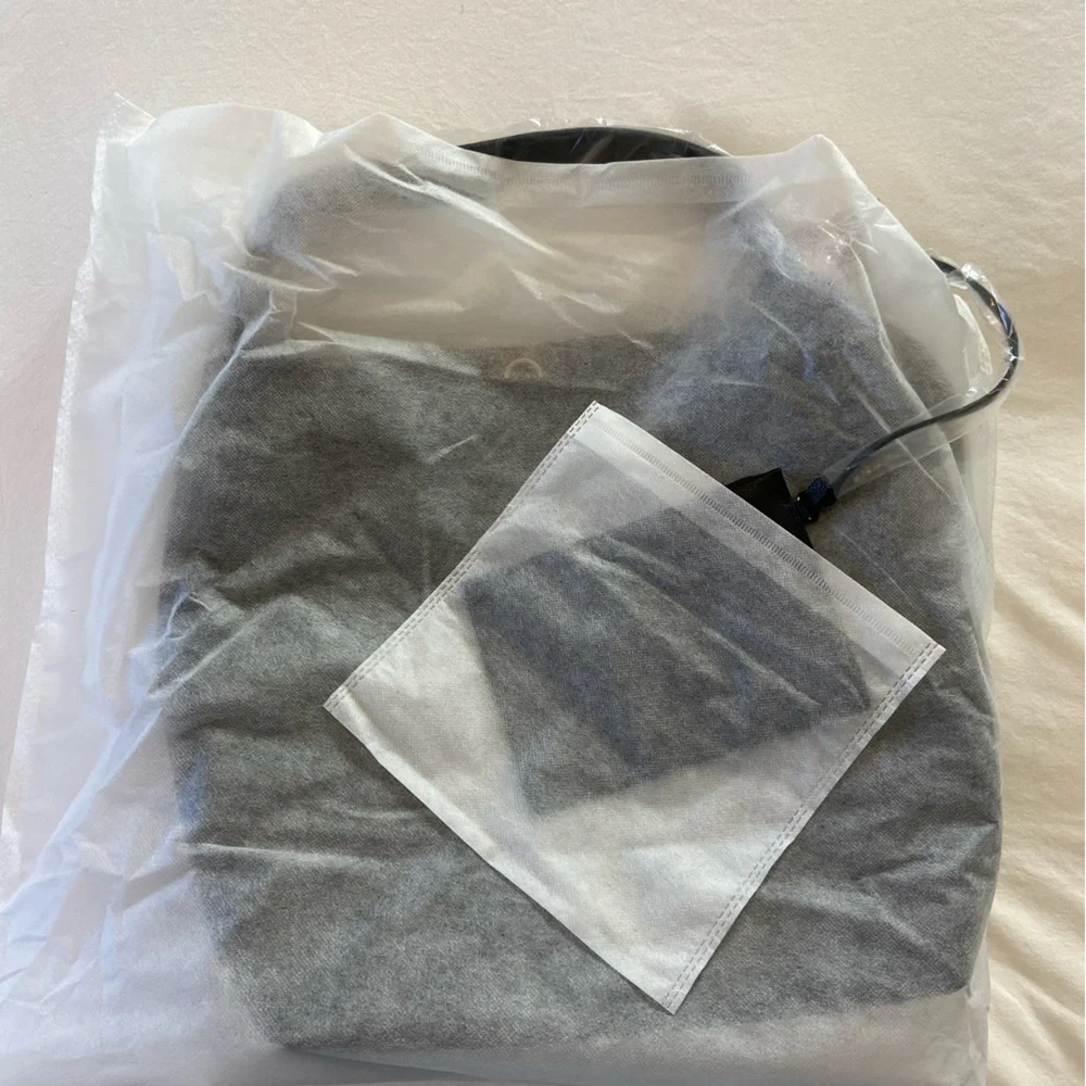 NWT Anthropologie Black Leather Tote Bag - Picture 7 of 7